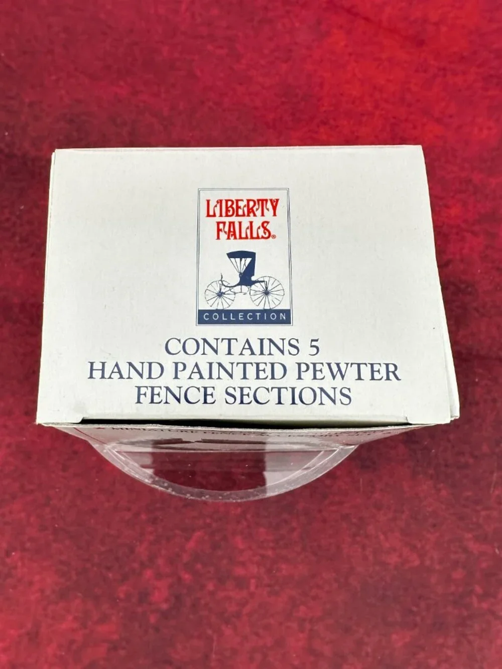 THE LIBERTY FALLS HAND PAINTED PEWTER MINIATURE FENCE ACCESORY SET